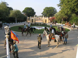 start of the horse safari
