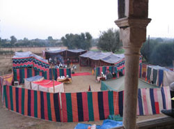 tent for the riders