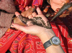 Indian henna, Indian mehndi, or Indian tatoo